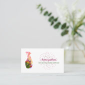 Spray Bottle Floral Cleaning Service Garden Visitekaartje (Staand voorkant)