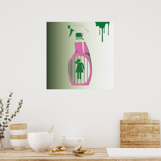 Spray Bottle Jail Poster (Keuken)