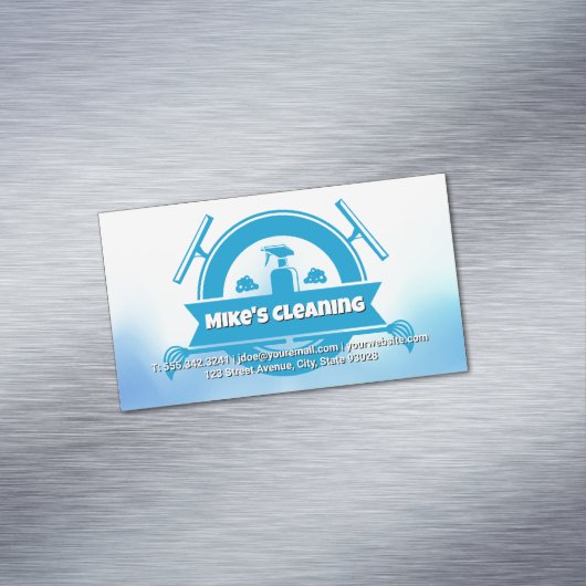 Spray Bottle | Squeegee Magnetisch Visitekaartje (Voorbeeld)