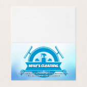 Spray Bottle | Squeegee Visitekaartje (Buitenkant ongevouwen)