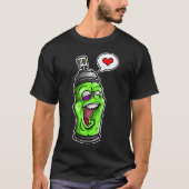 Spray Can Love Graffiti T shirt (Voorkant)