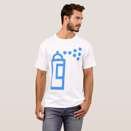 Spray Can Pictogram T-shirt (Voorkant volledig)