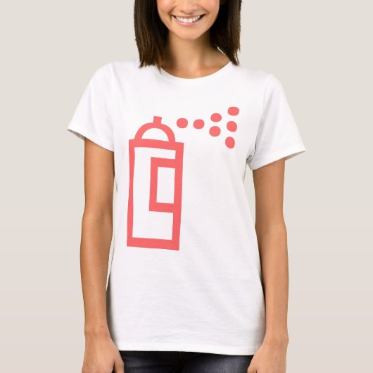 Spray Can Pictogram T-shirt (Voorkant)