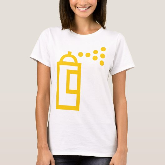 Spray Can Pictogram T-shirt (Voorkant)