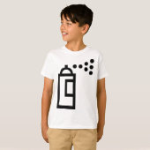 Spray Can Pictogram T-shirt (Voorkant volledig)