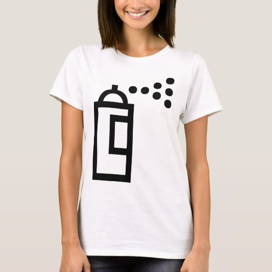 Spray Can Pictogram T-shirt (Voorkant)