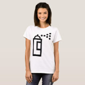 Spray Can Pictogram T-shirt (Voorkant volledig)