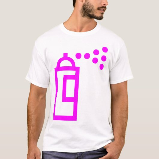 Spray Can Pictogram T-shirt (Voorkant)