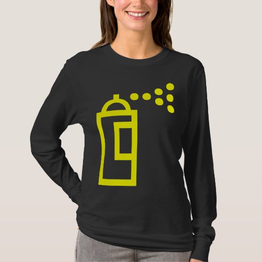 Spray Can Pictogram T-shirt (Voorkant)
