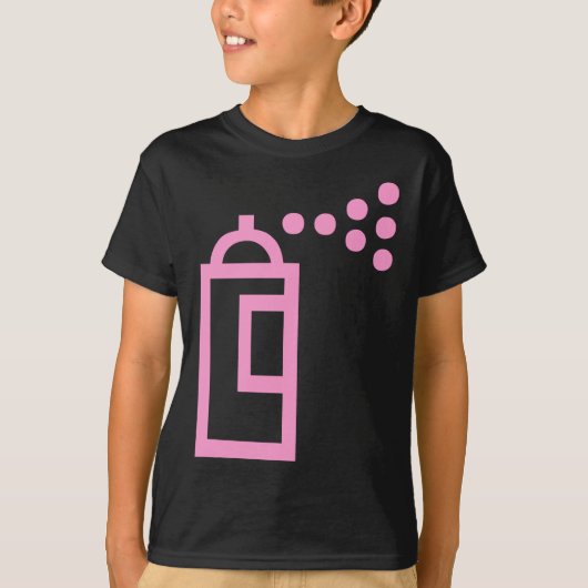 Spray Can Pictogram T-shirt (Voorkant)