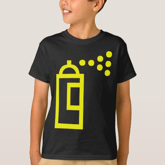 Spray Can Pictogram T-shirt (Voorkant)