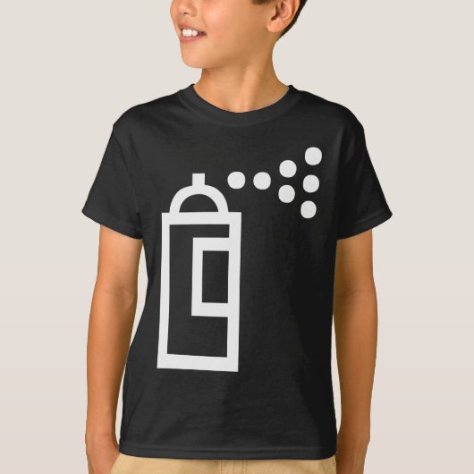 Spray Can Pictogram T-shirt (Voorkant)