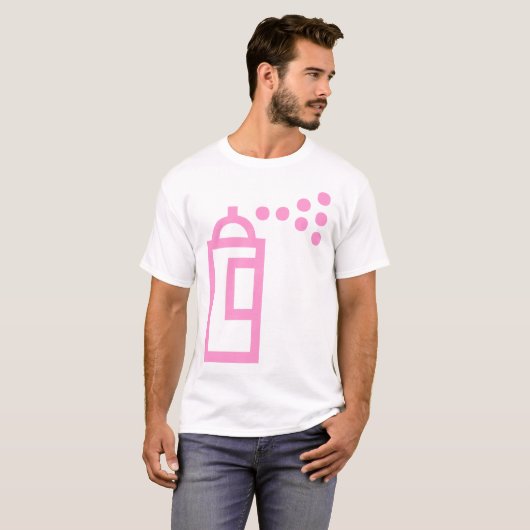Spray Can Pictogram T-shirt (Voorkant volledig)