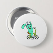 Spray can with Bicycle Ronde Button 7,6 Cm (Voorkant /achterkant)