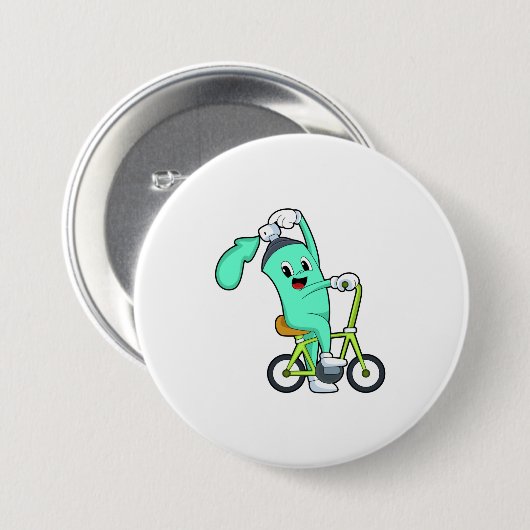 Spray can with Bicycle Ronde Button 7,6 Cm (Voorkant /achterkant)