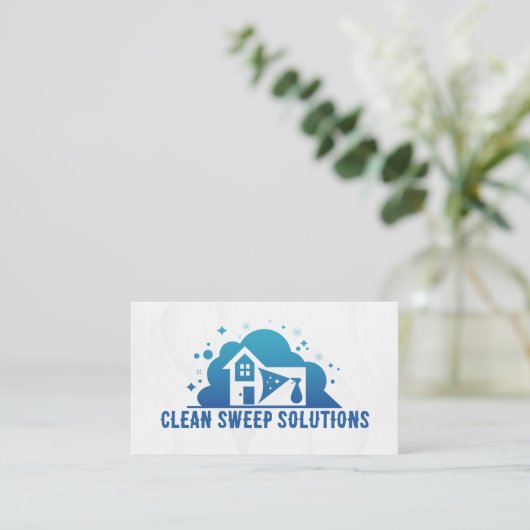 Spray Clean Home Logo | Huishoudster Visitekaartje (Staand voorkant)