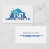 Spray Clean Home Logo | Huishoudster Visitekaartje (Voorkant / Achterkant)