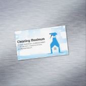 Spray Cleaning Bottle | Home Cleaner Services Magnetisch Visitekaartje (Voorbeeld)