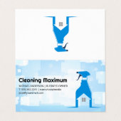 Spray Cleaning Bottle | Home Cleaner Services Visitekaartje (Buitenkant ongevouwen)