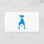 Spray Cleaning Bottle | Home Cleaner Services Visitekaartje (Achterkant)