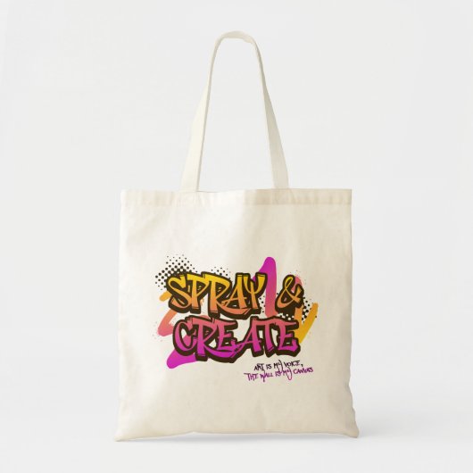 Spray & Create Graffiti Straatkunst Stedelijk Tote Bag (Voorkant)