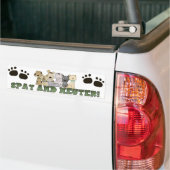 Spray en Neuter uw huisdieren Bumpersticker (Op Truck)