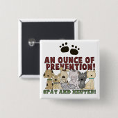 Spray en Neuter uw huisdieren Button (Voorkant /achterkant)