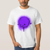 Spray Face Paars T-shirt (Voorkant)
