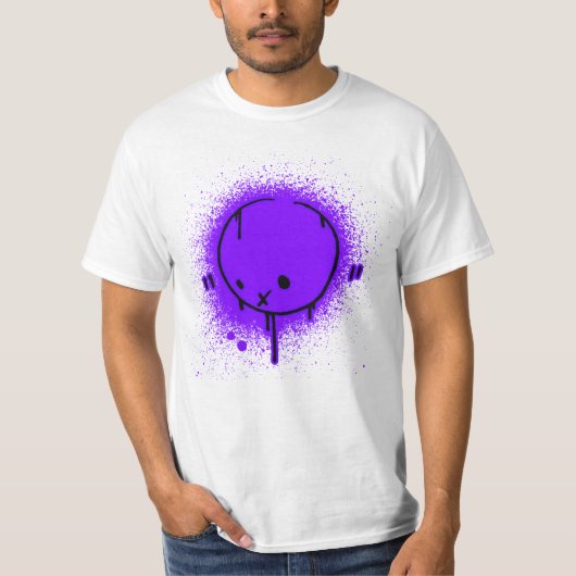 Spray Face Paars T-shirt (Voorkant)