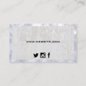 Spray Fles Logo | Marmer en Boke Visitekaartje (Achterkant)