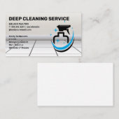 Spray Fles Logo | Visitekaartje voor Maid Service (Voorkant / Achterkant)