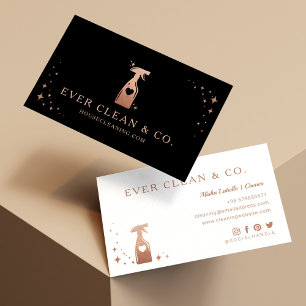 Spray Fles Professional Maid & House Cleaning Visitekaartje