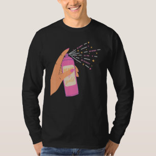 Spray Glans in de hand Hart Wees Gelukkig Wees Hel T-shirt