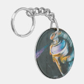 Spray kan graffiti kunstmuurschildering sleutelhanger (Voorkant Links)