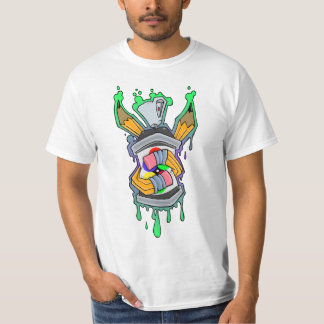 SPRAY KAN GRAFFITI PENCIL 2012 SCHOOL TRAIN ART T-SHIRT