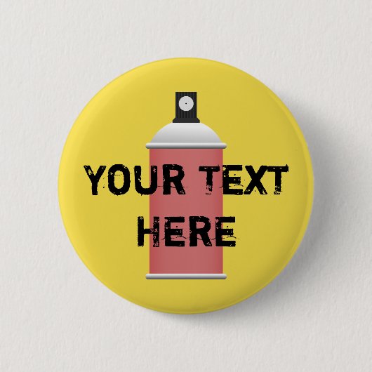 Spray kan ronde button 5,7 cm (Voorkant)