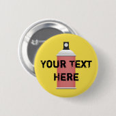 Spray kan ronde button 5,7 cm (Voorkant /achterkant)