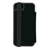 Spray of Flowers op Zwart Incipio iPhone Portemonnee Hoesje (Agenda Achterkant)