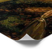 Spray Orchids met Hummingbird Poster (Hoek)