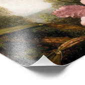 Spray Orchids met Hummingbird Print Foto Afdruk (Hoek)