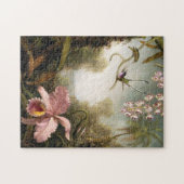 Spray Orchids met Hummingbird Puzzle Legpuzzel (Horizontaal)