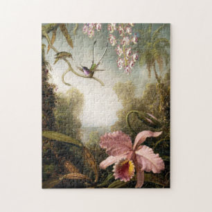 Spray Orchids met Hummingbird Puzzle Legpuzzel