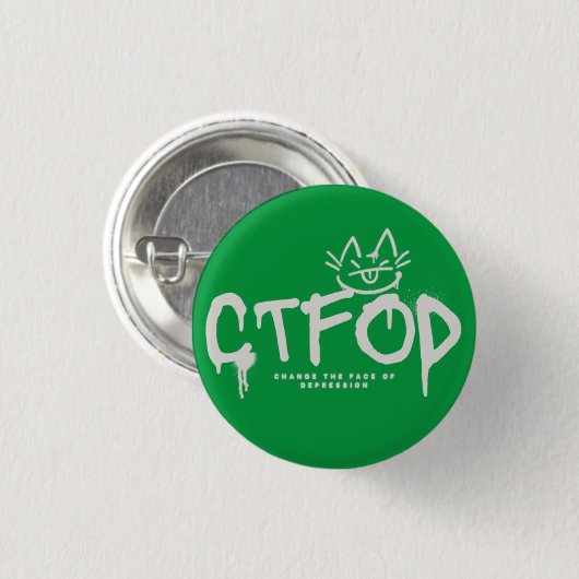 Spray Paint_Cat_CTFOD Advocacy Button (Voorkant /achterkant)