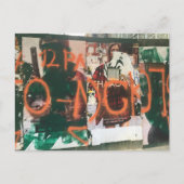 Spray Paint Graffiti Midtown Manhattan NYC Foto Briefkaart (Voorkant)