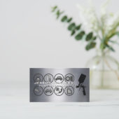 Spray Paint Gun | Auto Service Icons Visitekaartje (Staand voorkant)