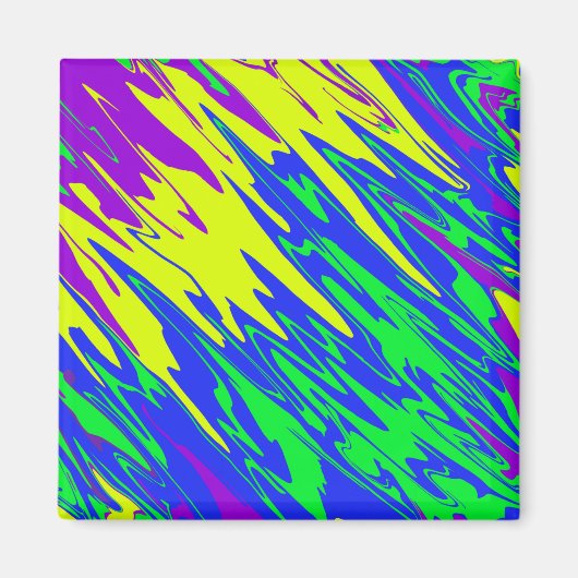 Spray Paint Mardi Gras Blue Magneet (Voorkant)