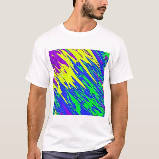 Spray Paint Mardi Gras Blue T-shirt (Voorkant)