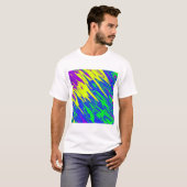 Spray Paint Mardi Gras Blue T-shirt (Voorkant volledig)