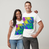 Spray Paint Mardi Gras Blue T-shirt (Unisex)