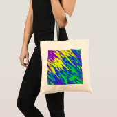 Spray Paint Mardi Gras Blue Tote Bag (Voorkant (product))